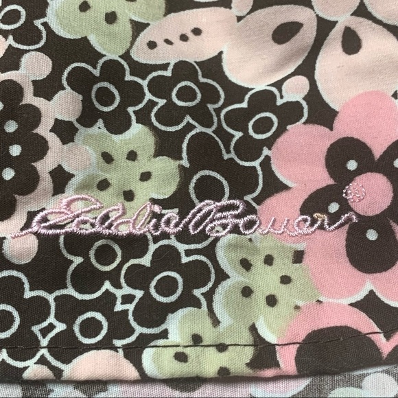 Eddie Bauer | Pink/Green/Brown | Floral Adjustable Strap Apron Nursing Cover - Picture 6 of 12